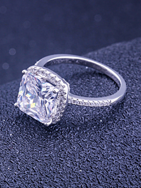 Cushion Cut  Moissanite Engagement Ring