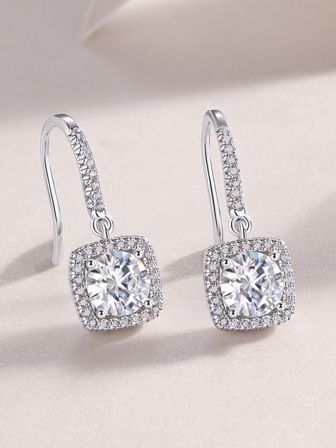 Round Cut Moissanite Earrings