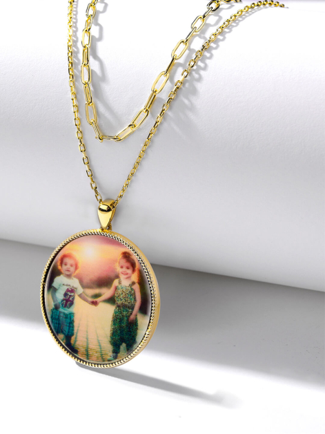 Personalized Photo Multilayer Necklace
