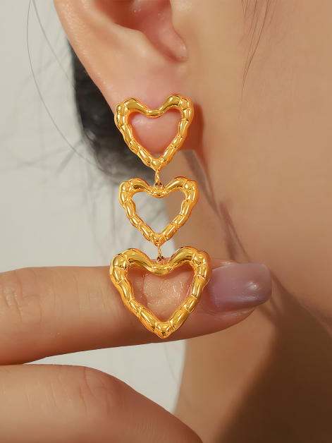 Irregular Heart Shaped Earrings