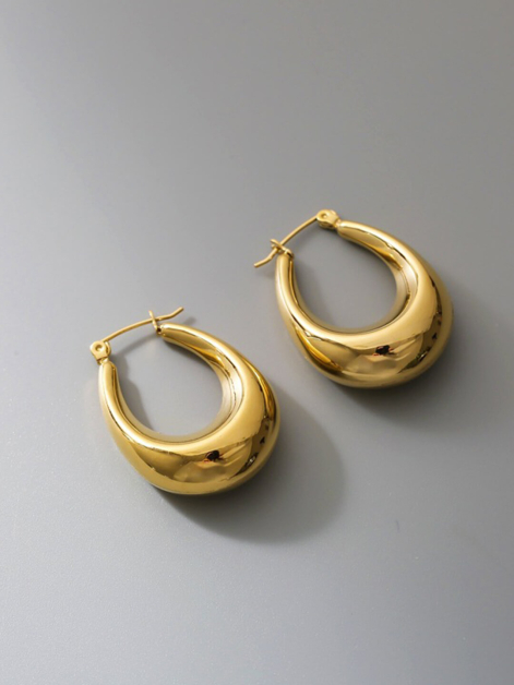 Oval Simple Lightweight Earrings