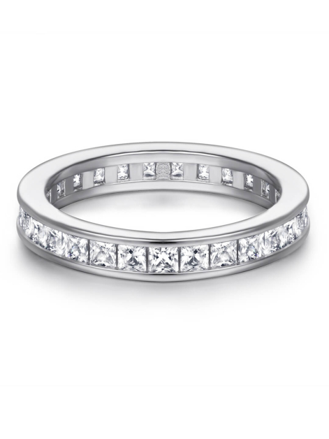 Princess Moissanite Wedding Ring