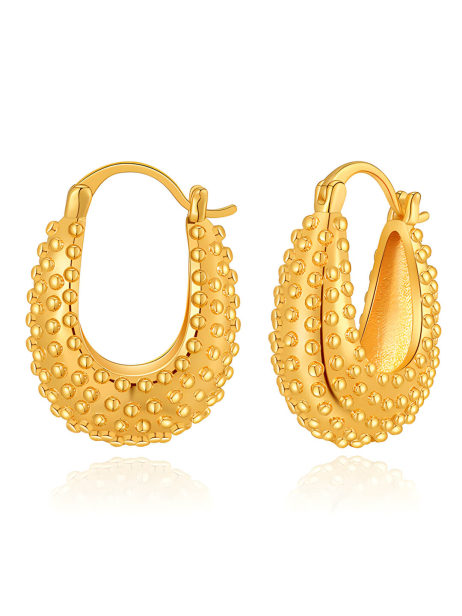 Twisted Hoop Vintage Earrings