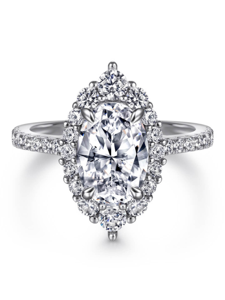 Oval Moissanite Ring For Women