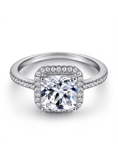 Radiant Cut Moissanite Ring For Women